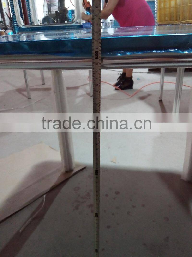 Outdoor aluminum design manual table for bistro and coffee use