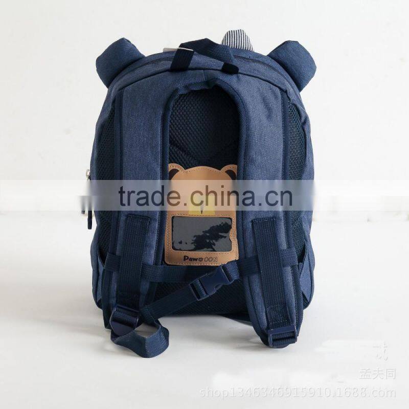 2016 Korean style backpack cute bear backpack hot sell child's bag