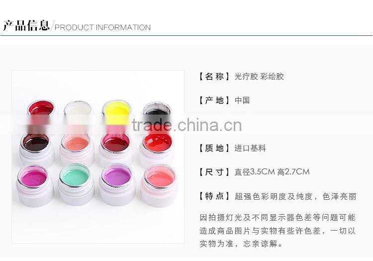 New 12PCS PRO beauty choices colored uv gel polish for salon nail arts design