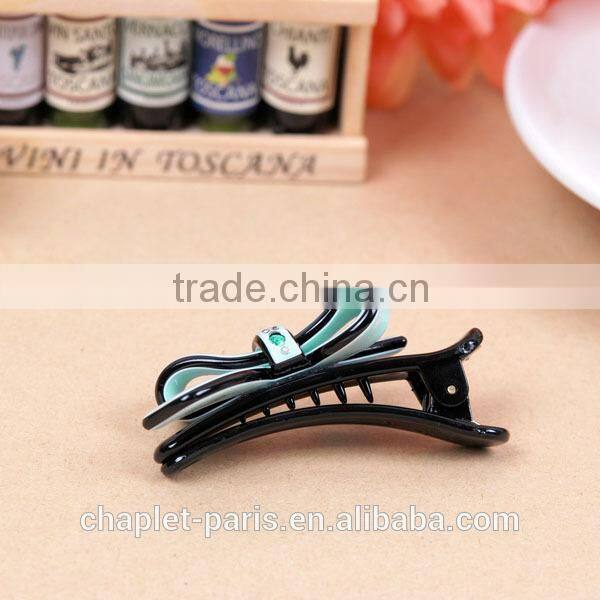 Rhinestone bow french pin fashion hair jewellery