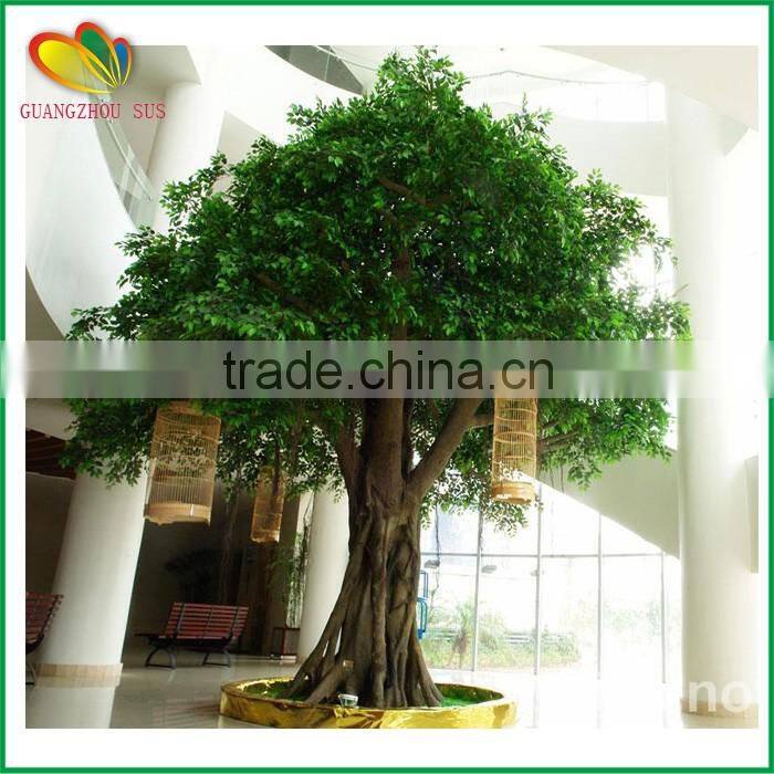 Cheap price artificial tree fiberglass trunk artificial banyan tree fake tree decoration