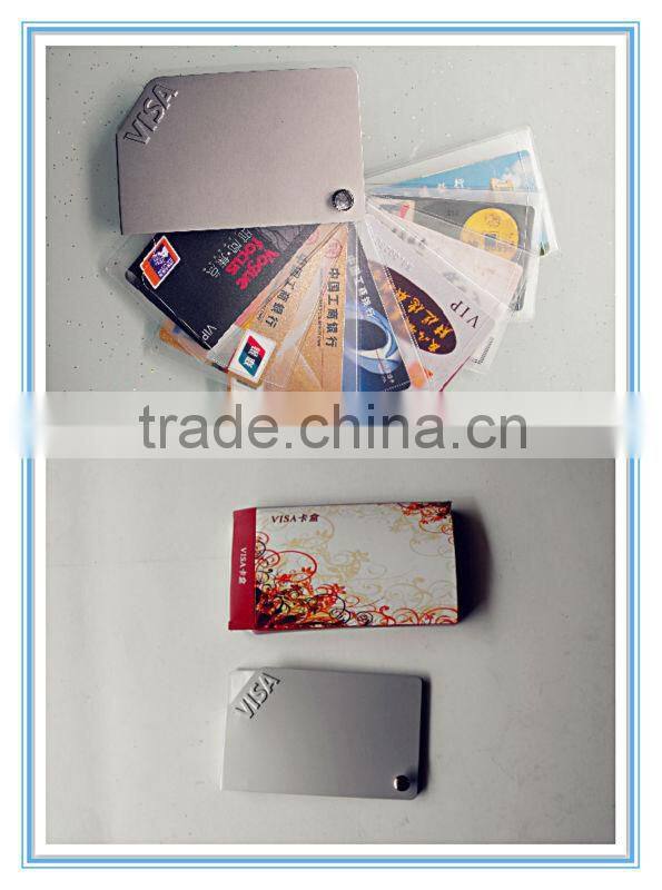 aluminum and pvc business name card holder