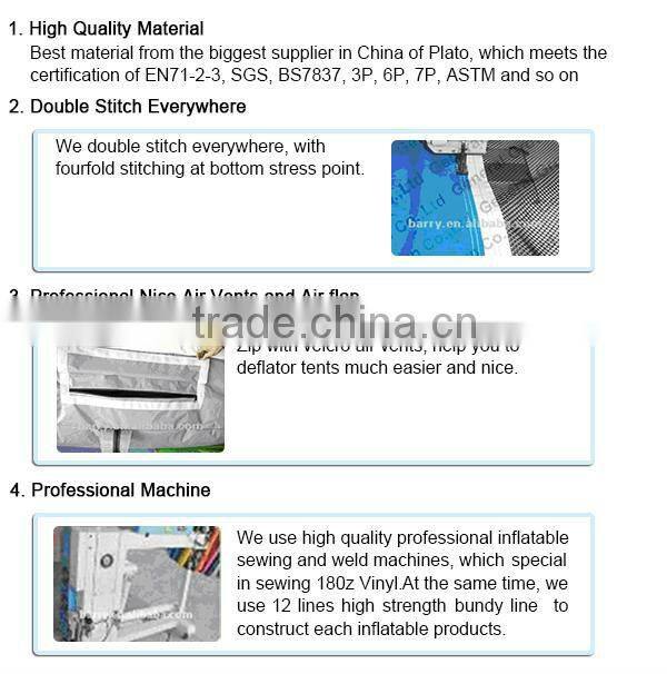 Colorful inflatable advertising tent professional tent good publicity and low cost portable