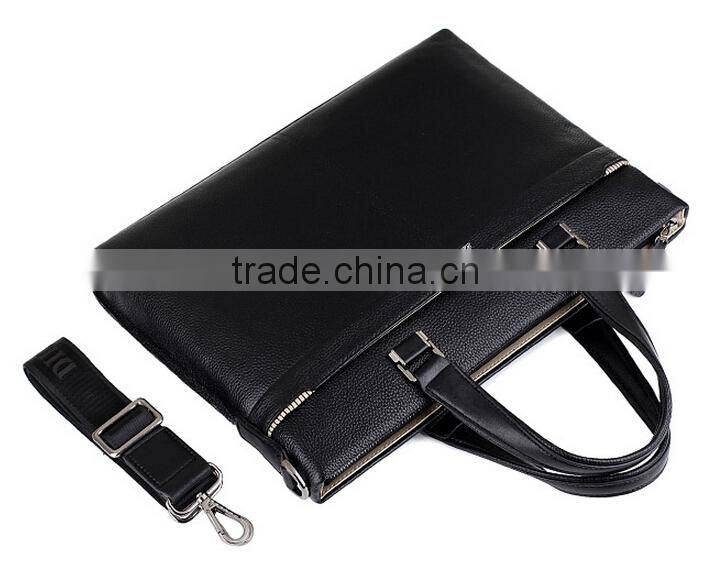 Popular brown briefcase genuine leather bags for men