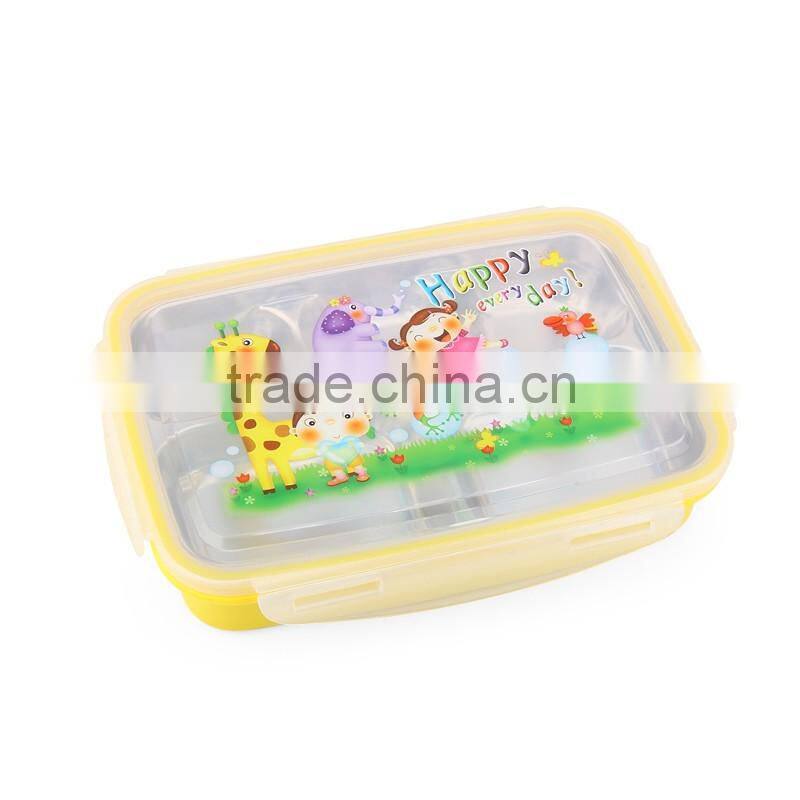 5 compartment stainless steel hot bento lunch box