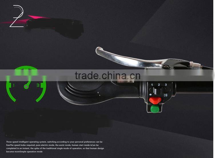 The new 48V lithium battery riding mini folding drive power battery electric bicycle