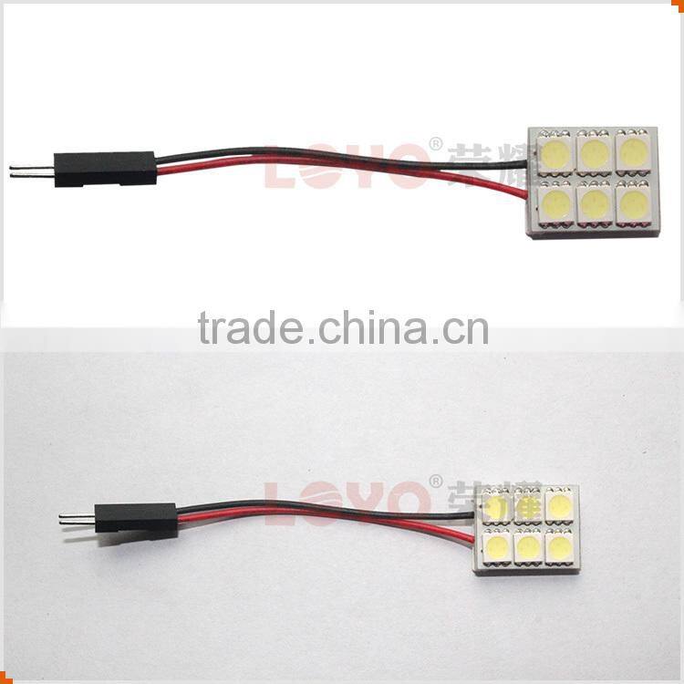 High quality T10/BA9S/Festoon lamp base 5050 6 LEDs led pcb
