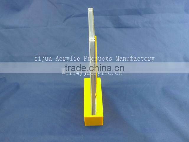 acrylic table stand menu holders with logo printing