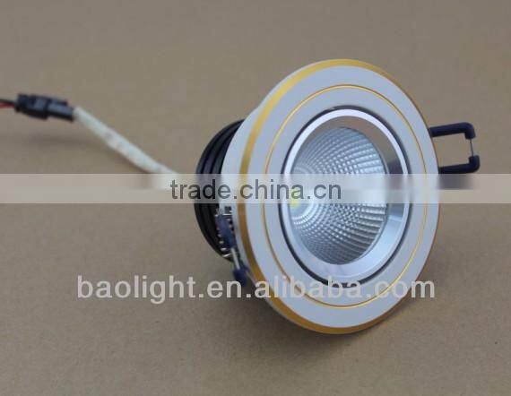 2013 new metal recessed led ceiling spot lamps for bedroom 5w cob