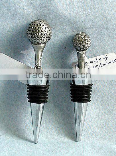 Zinc Alloy Wine Botter Stopper,Pewter Wine Stopper