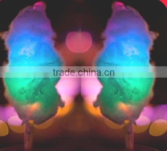 Wisdom Victory 2016 Top quality Customized Kid Favor Colorful Led Cotton Candy SticK Party decorations Led Flashing Cotton Candy