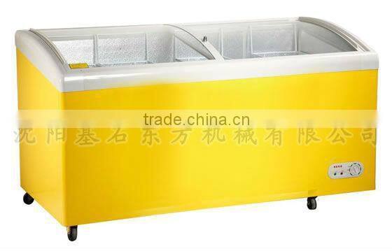 solar freezer 2015 new product,Arc coating glass freezer