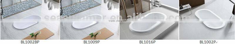 Top sale Seasummer Acrylic overflow bathtub manufacturer with mix valve shower