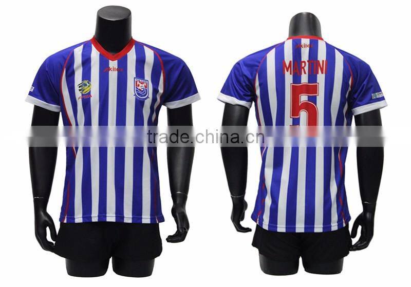 Best sale sublimation vertical stripe football jerseys