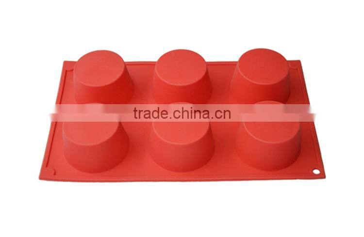 Ice Cube Round Silicone Mold 6-cav