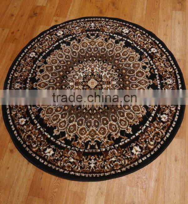 Modern round cotton rug for dinning room