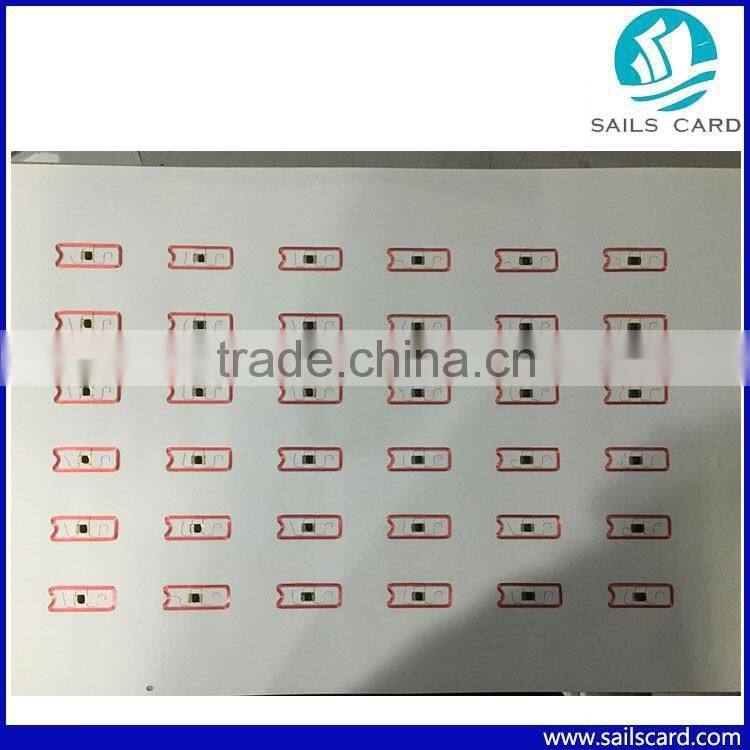 Customized 6x8 Layout RFID Inlay for ISO14443A F08 Smart Card