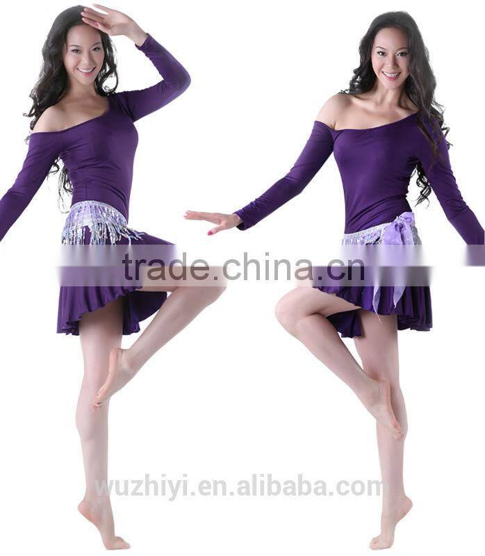 milk silk Latin practice belly dance costumes dress