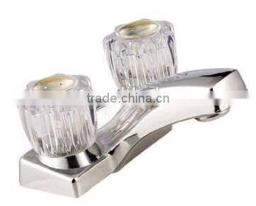 north america four inch two crystal handle centerset Basin Faucet