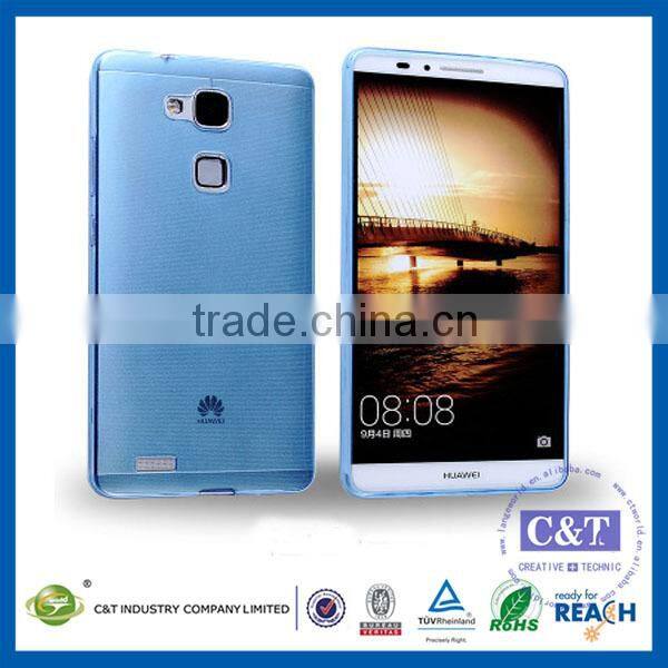 C&T Flexible Soft Gel Tpu Skin Slim Back Case Cover For Huawei Mate S
