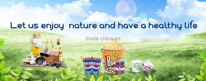 Logo printed different size single wall chip food popcorn paper cup