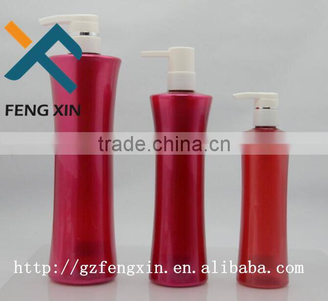 Hair Care Screen Printing 750ml PET Plastic Shampoo Bottle with Pump /Wholesale Plastic Bottle from Manufacturer in Guangzhou