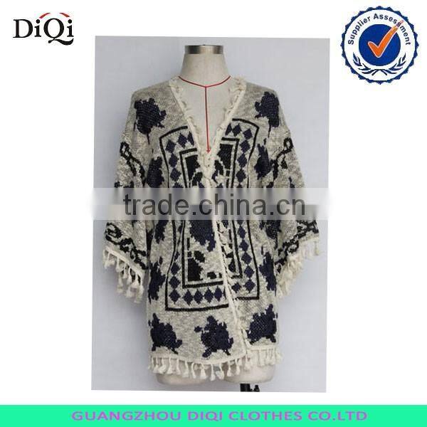 Women heavy knit sweater shawl collar cardigan