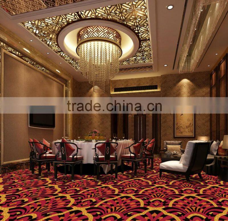 Hot 80% Wool 20% Nylon Material Axminster Carpet star hotel carpet