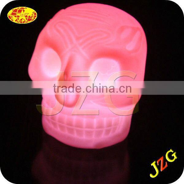 wholesale halloween skull for halloween decorations led night light glow in the dark plastic halloween skull head