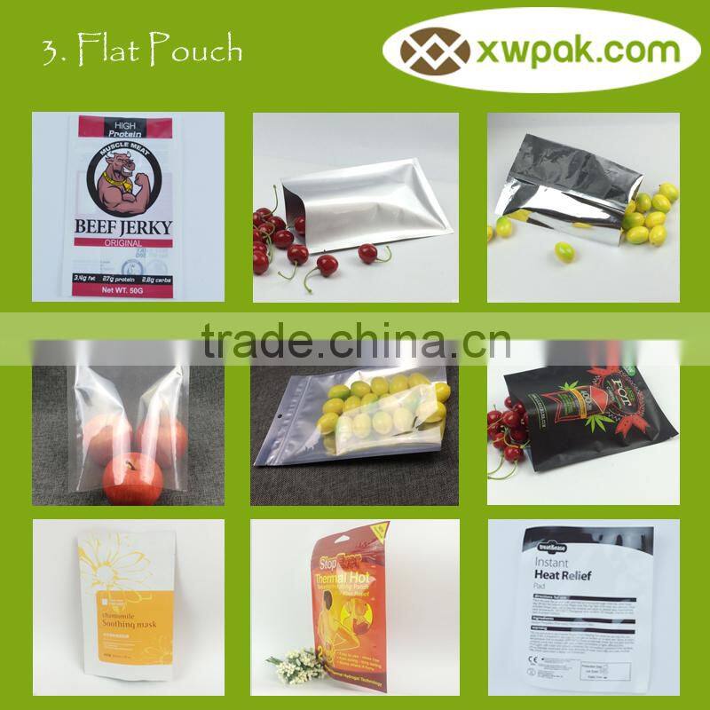 Corn Use and Moisture Proof Feature Zipper Lock Kraft Paper Square Bottom Food Bag