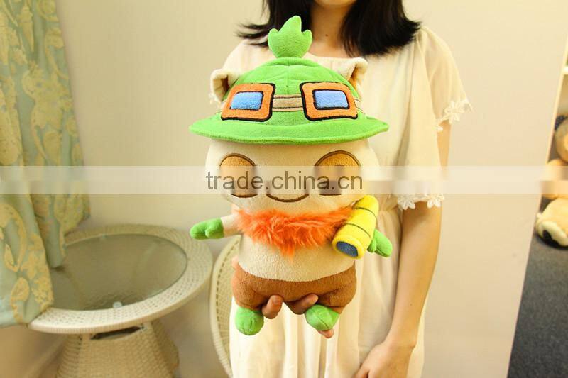 Custom animal toy/crochet knitted hats animal/best made toys stuffed animals from china/stuffed animal teemo