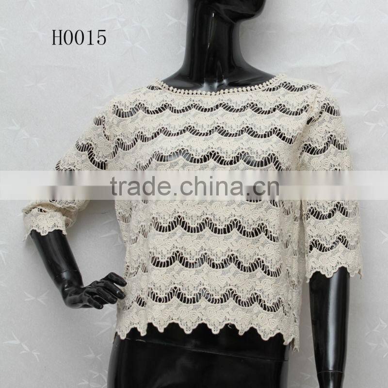 Sweet Girls Women's Lace Shirt Tiered Top Sleeveless T-shirt