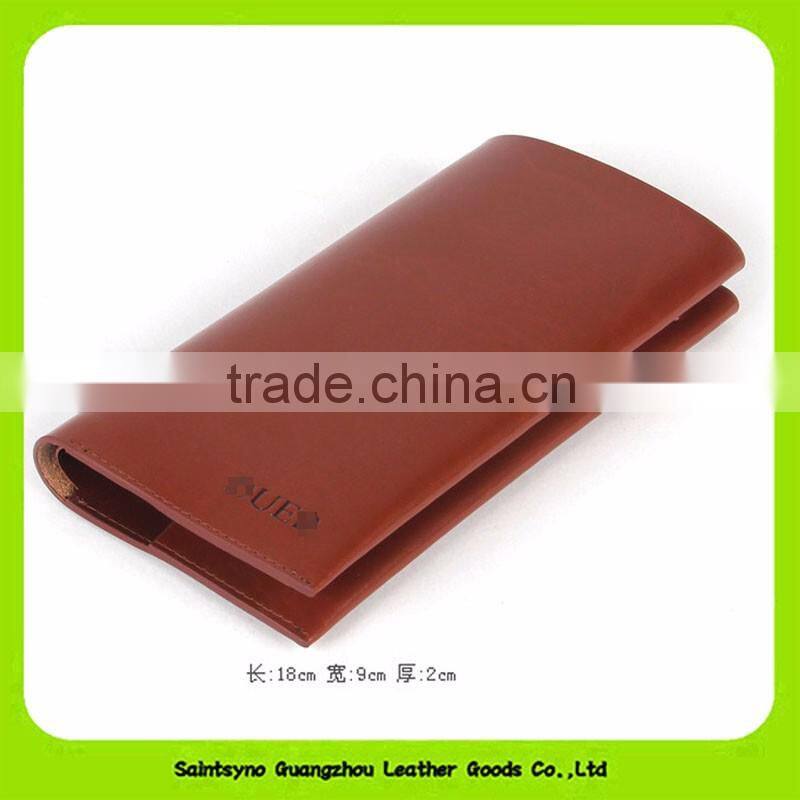 Fancy Style Luxury Leather Men's Travel Wallet Bifold Long Wallet 16416