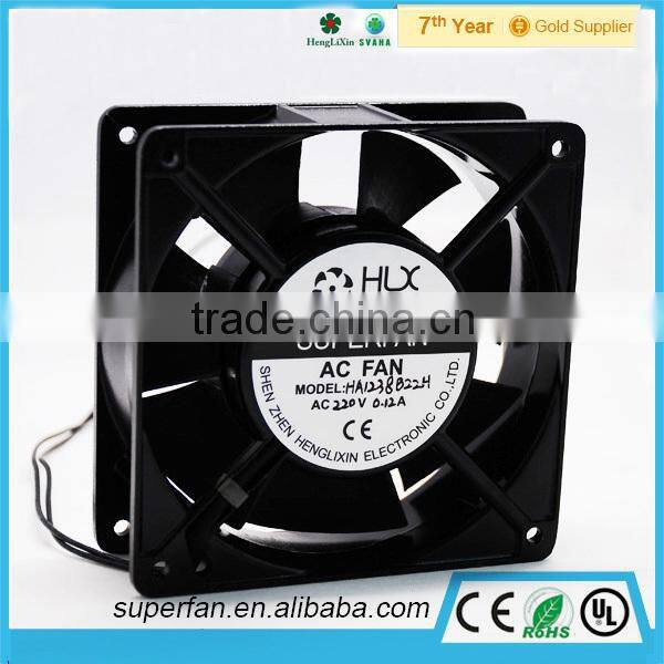 Low noise ac cooling fan ,220V 120*120*38mm Axial AC fan for sale