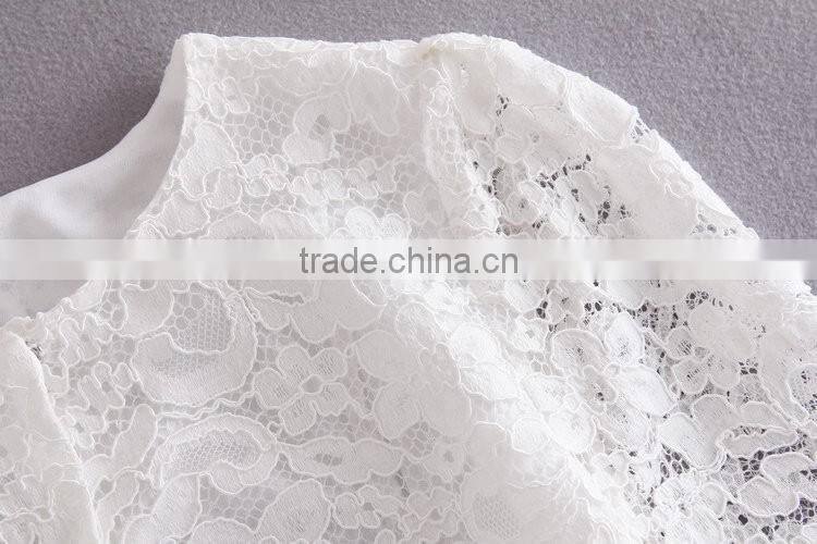 Wholesale Crochet Crop Top Design 2016 New Fashion Woman Lace Top