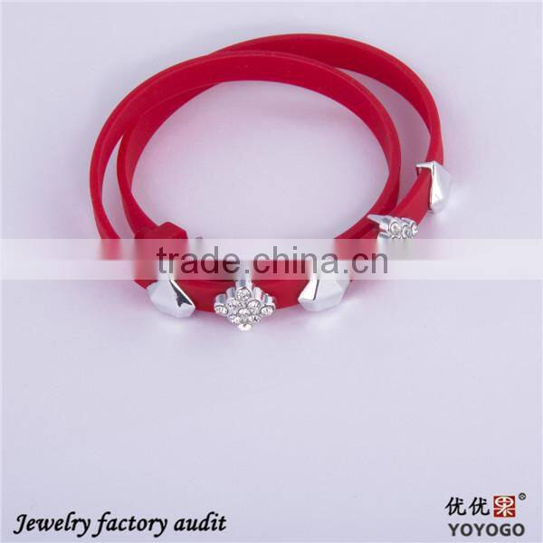 2016 Popular Red Positive Silicone Energy Bracelets