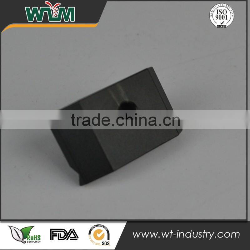 Black color Plastic cnc machining Shaping parts/ DSLR sliding block part