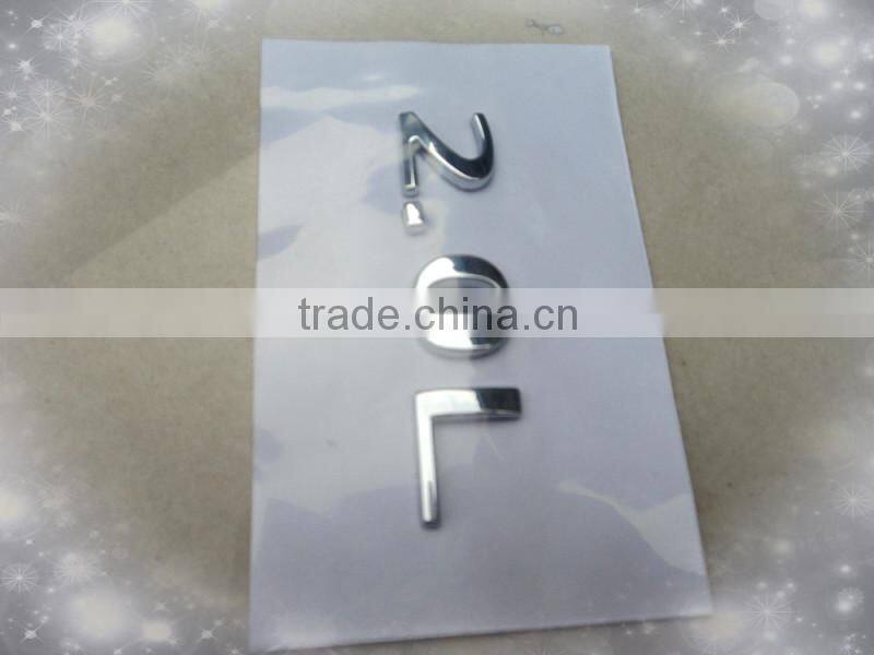 Chrome Plastic 2.0L logo badges