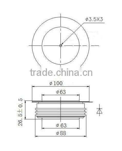 Westcode rectifier diodes W3697VF280