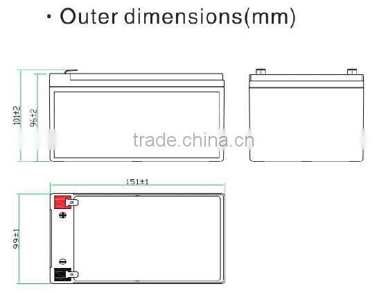 9ah sealed valve regulated lead acid battery12v for ups batteries