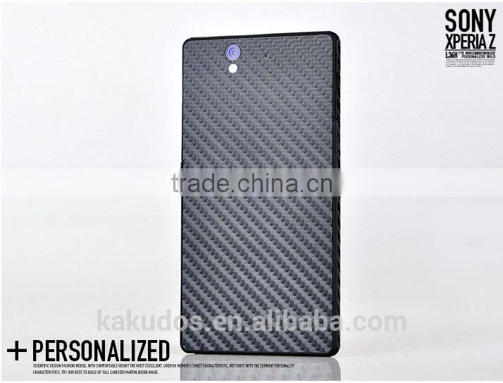 Factory Dropship Carbon Fiber Skin Stickers for Sony Xperia Z L36h