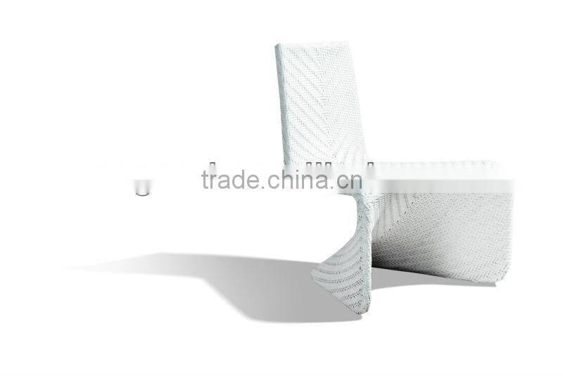 Outdoor White Rattan Dining Chair OC2052-1