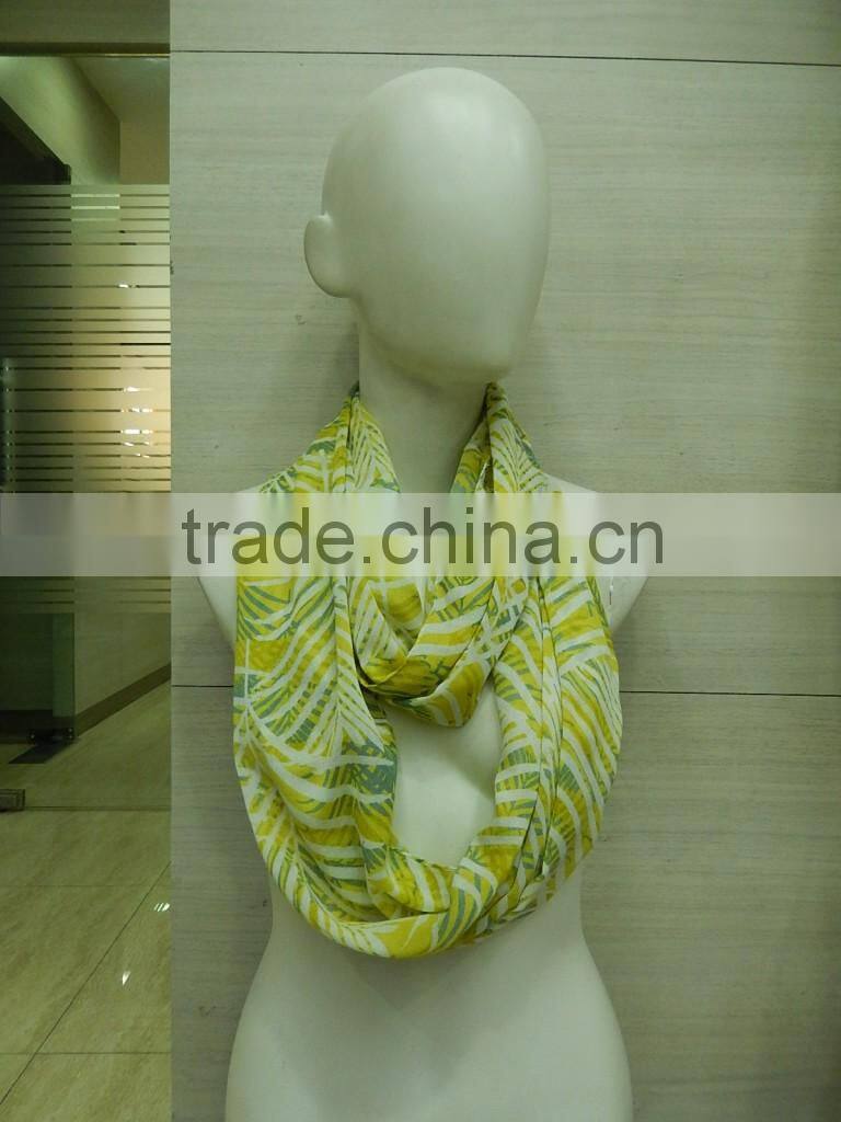 100% polyester printed Loop Infinity Scarves