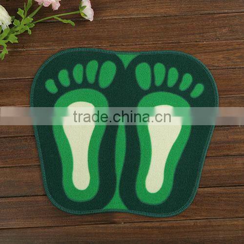 cartoon big feet print rugs pets feeding mat dust preventing rugs