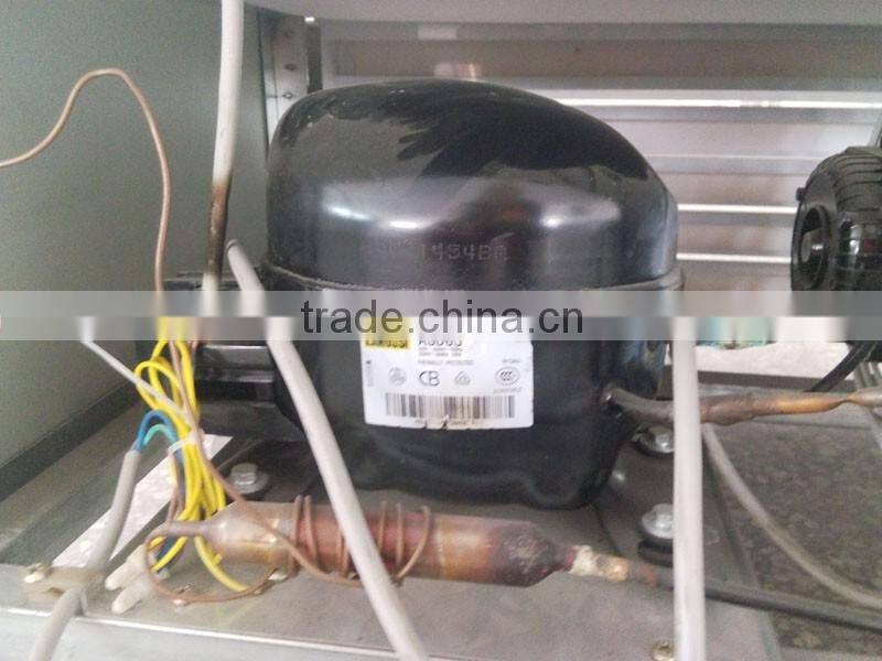 2m Glass top doors quick frozen chest freezer