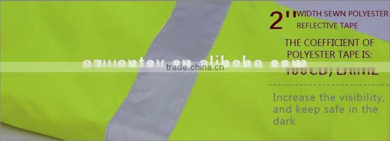 hot sale working waterproof safety reflective jacket parka hi vis jacket parka