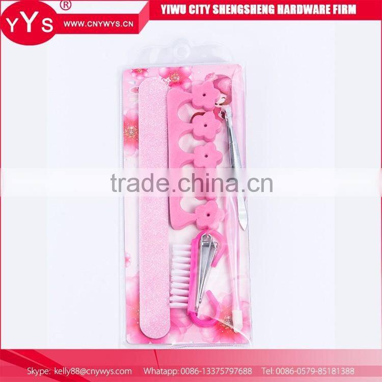 Hot Sell 2016 New Products pink fashion design manicure set