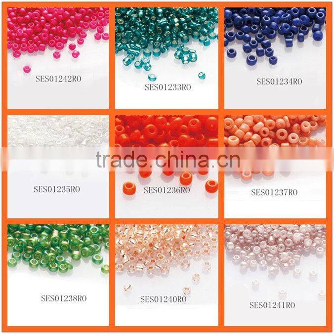 Seed Bead glass silver line 15colors to option 15/0 irregular round