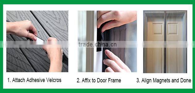 magnetic door and window screen mesh net