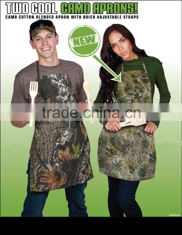 cotton Camo apron,cooking apron